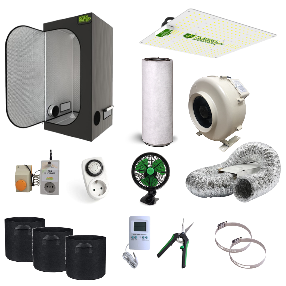 Complete Growtent 120x120x200cm with 360W LED