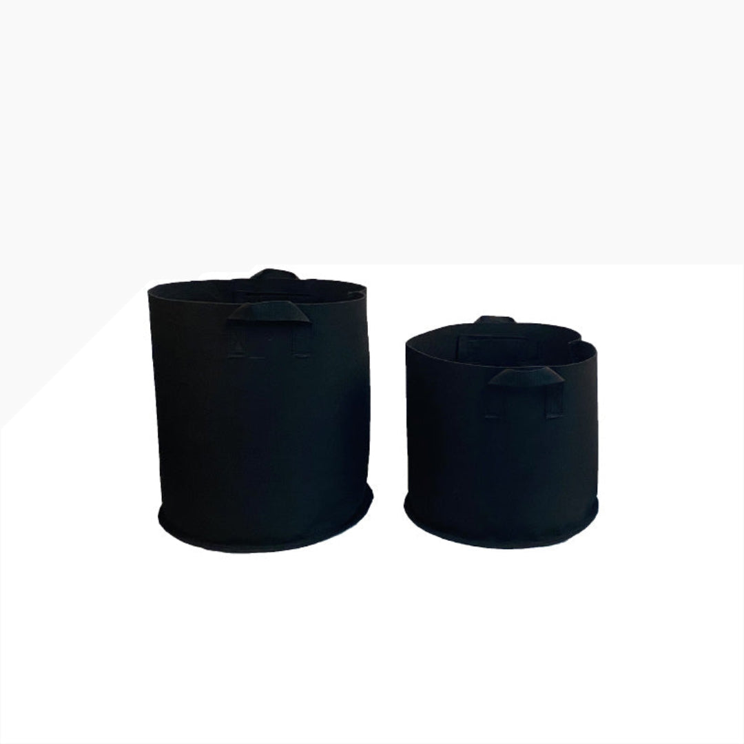 Fabric Pot Round Black - 11 L