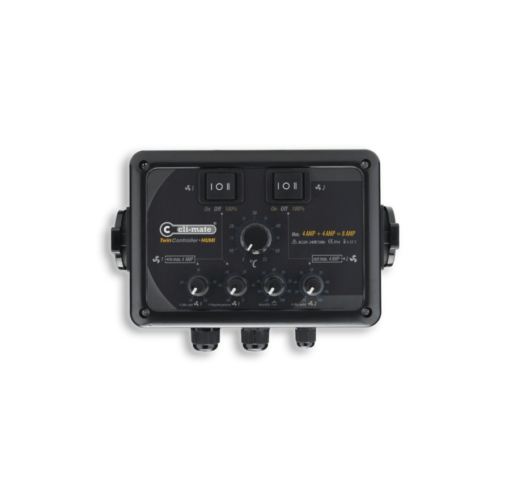 Cli-Mate Twin Controller Humi 4 amp + 4 amp