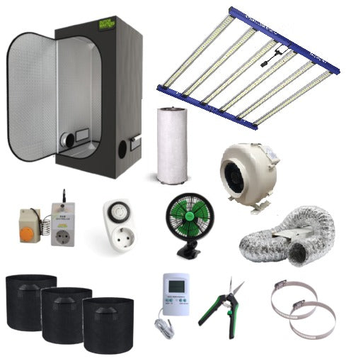 Complete Growtent 150x150x200cm with 660W LED