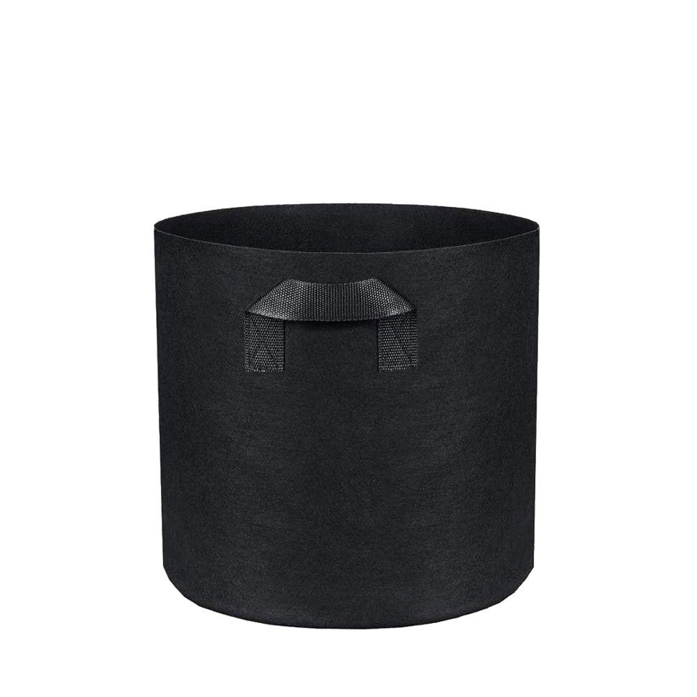 Fabric Pot Round Black - 38 L