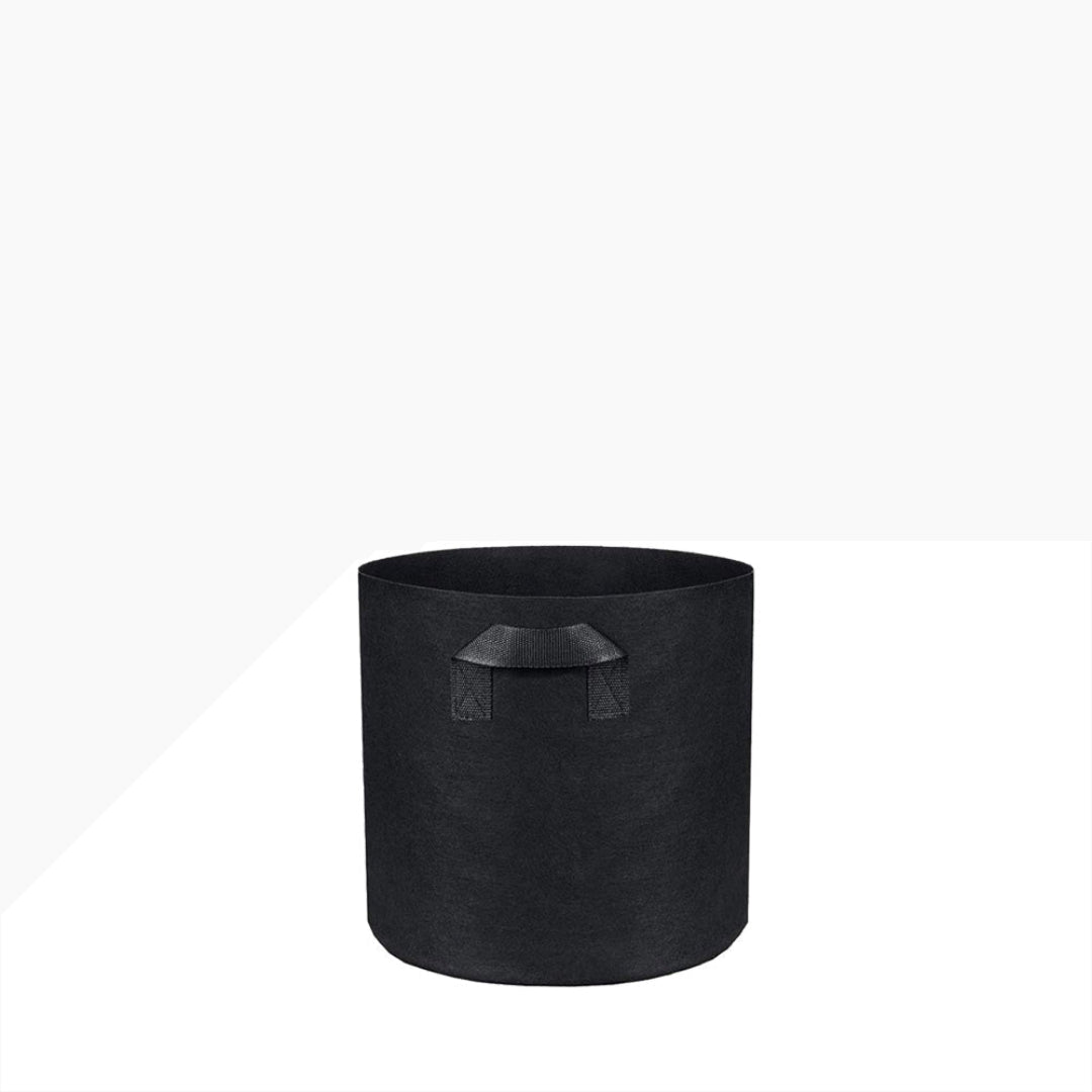 Fabric Pot Round Black - 11 L