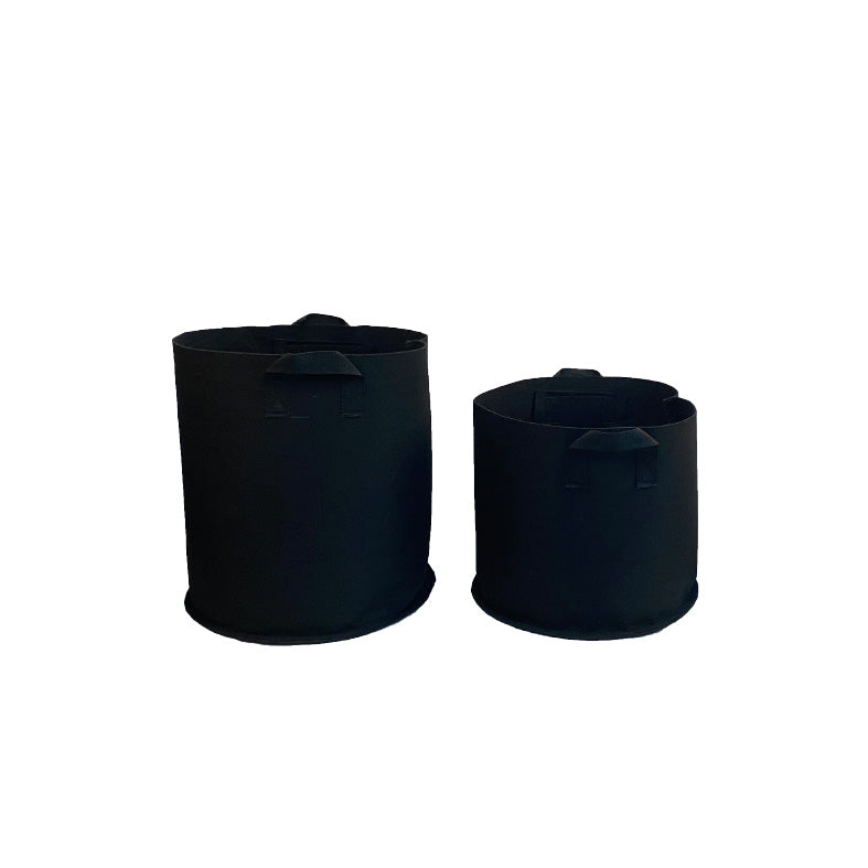 Fabric Pot Round Black - 19 L